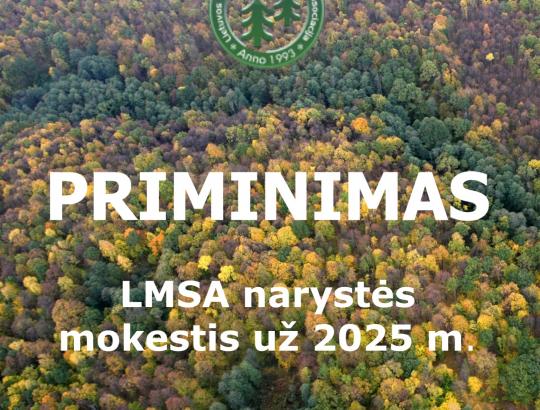 LMSA nario mokestis 2025 m. – nepamirškite sumokėti!