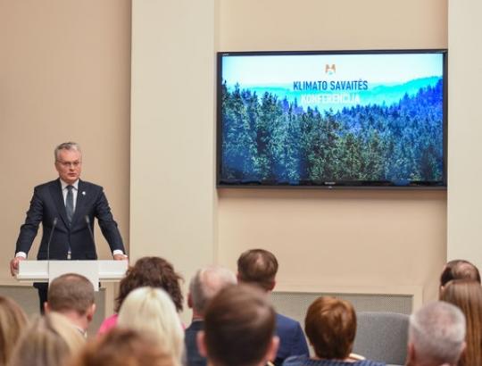 Baigiamoji Klimato savaitės konferencija - Prezidentūroje