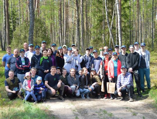 Jubiliejinį gimtadienį MSK "Aukštaitijos šilas" pažymėjo miškasodžiu Labanoro girioje