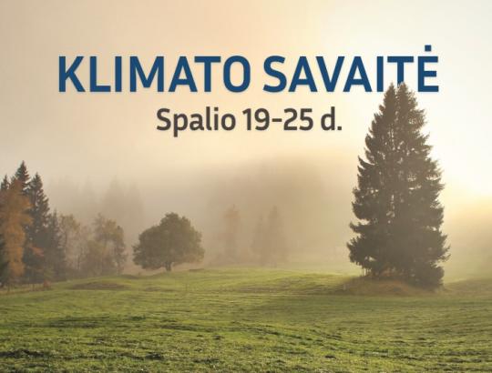 Lietuvoje vyksta Klimato savaitės 2020 renginiai